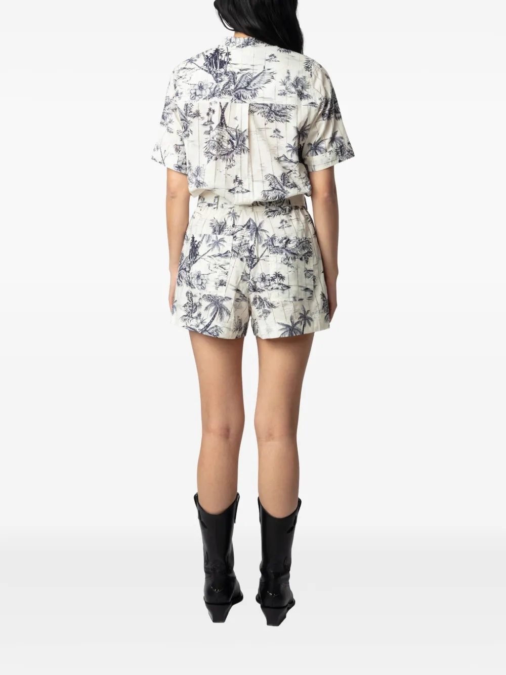 Zadig&Voltaire Tuta corta con stampa Tropical Island | Tute intere | Image 3