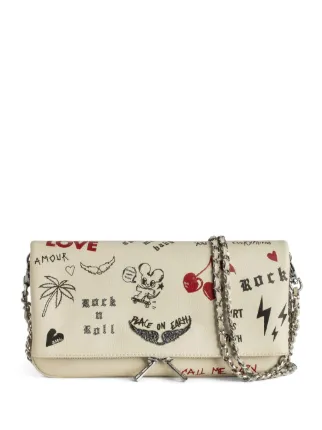 Zadig&Voltaire Clutch Rock Love | Neutro | FARFETCH BR