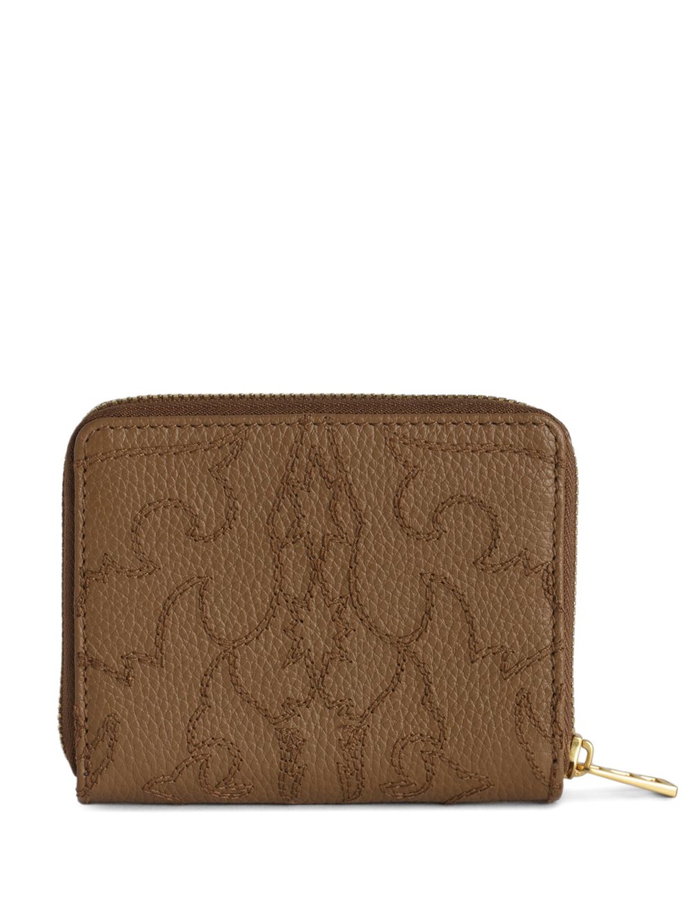 Zadig&Voltaire monogram leather wallet - Bruin