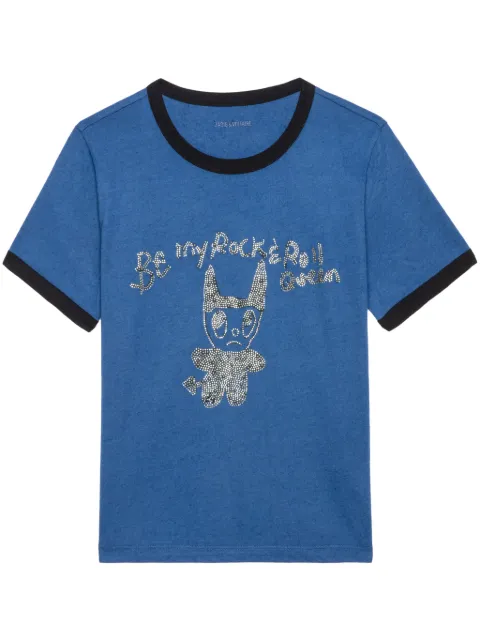 Zadig&Voltaire T-Shirt mit Kristallen