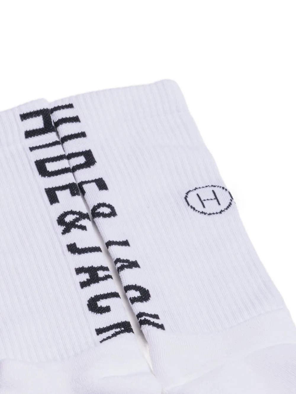 Hide & Jack Logo-print Socks In White