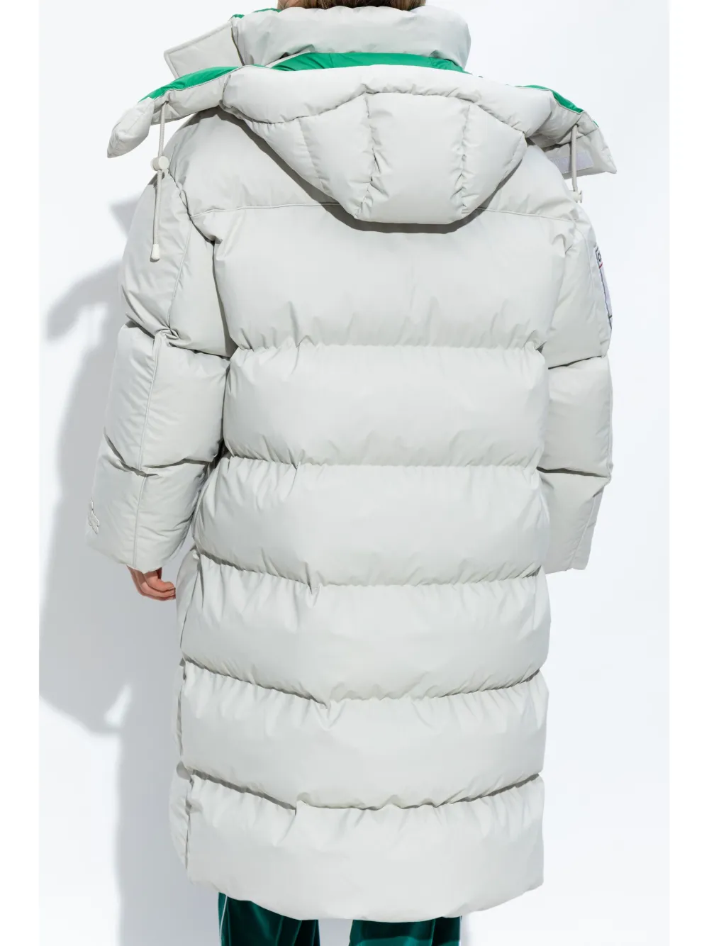 Lacoste Hooded Padded Coat In White