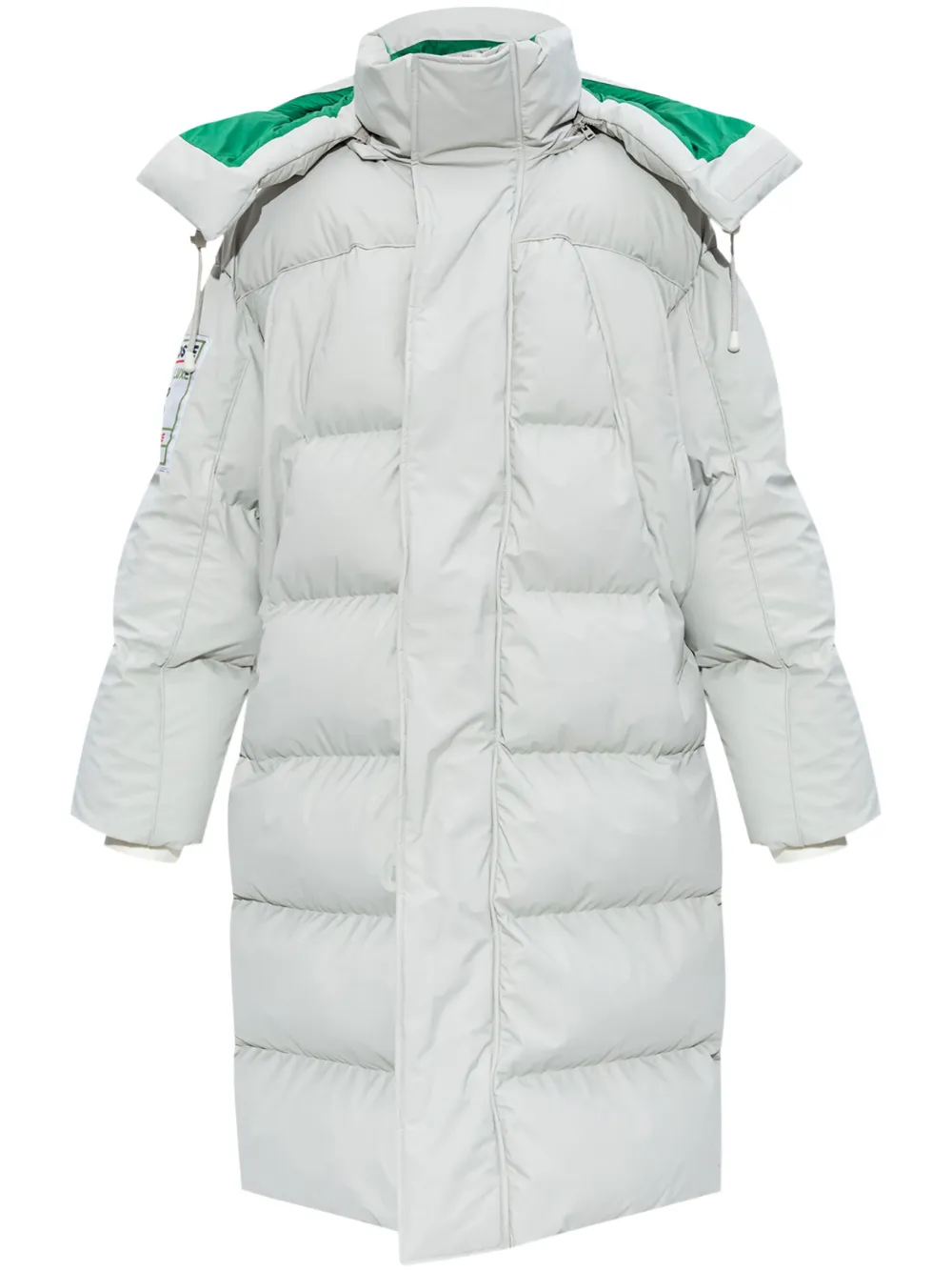 Lacoste Gewatteerde jas met capuchon Wit