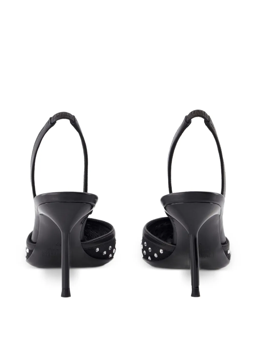 Paris Texas Slingback pumps verfraaid met kristallen Zwart