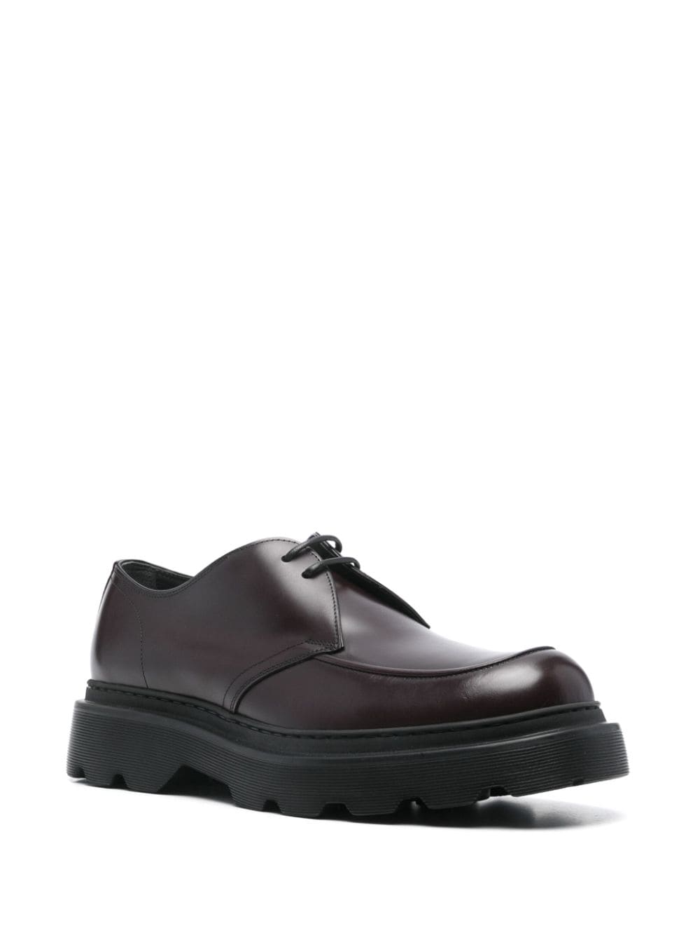 Tod's leather derby shoes Red