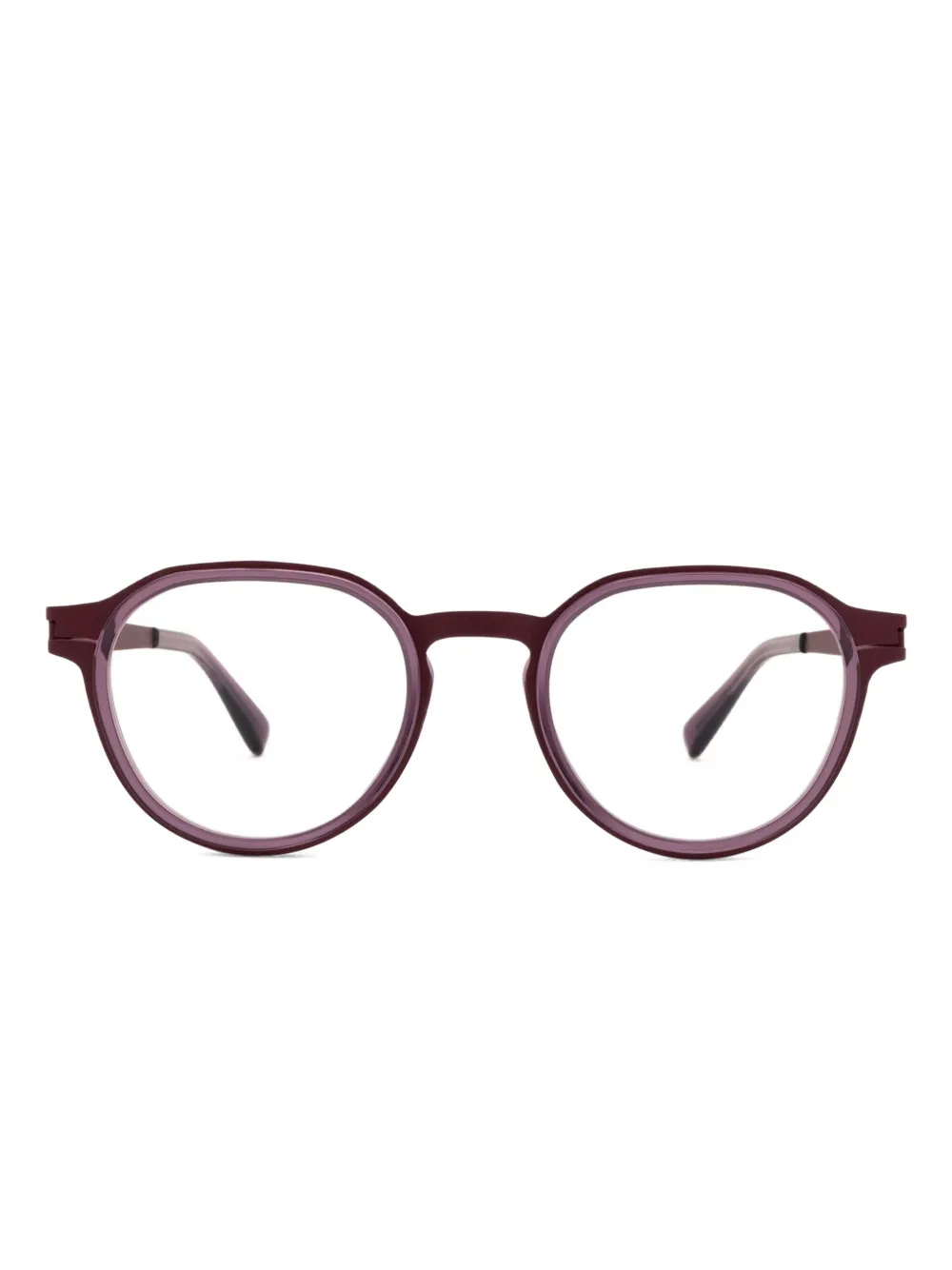 Mykita Caven round-frame glasses Paars