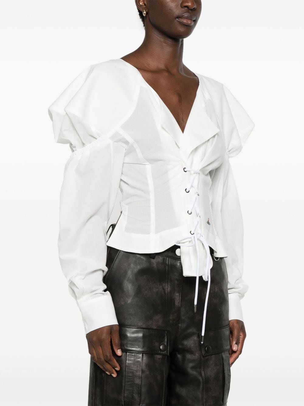 Shop Vivienne Westwood Kate Blouse In White