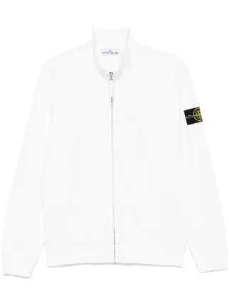 Stone Island ジップアップ スウェットシャツ | ホワイト | FARFETCH JP