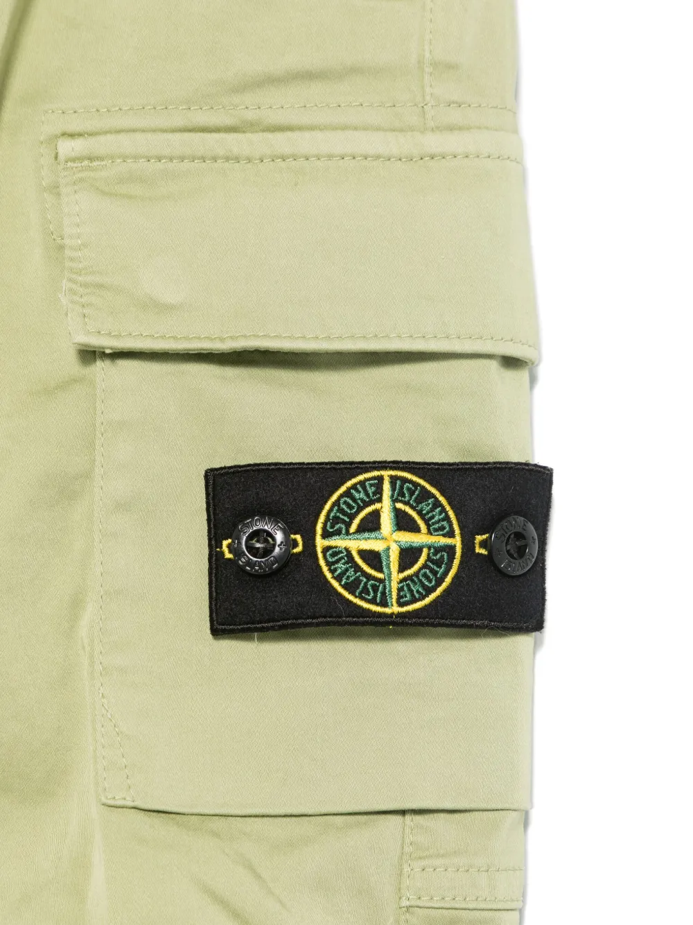 Stone Island Junior Broek met Compass-logopatch Groen