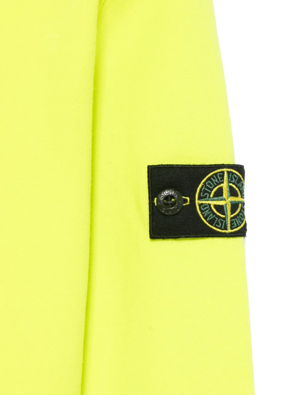 Stone Island Junior Hoodie met Compass-logopatch Geel