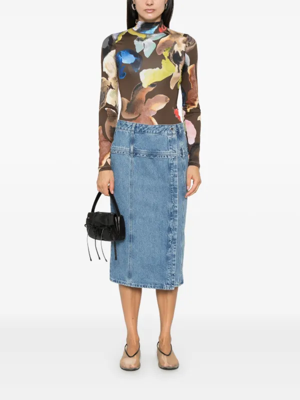 Stine Goya デニムスカート | ブルー | FARFETCH JP