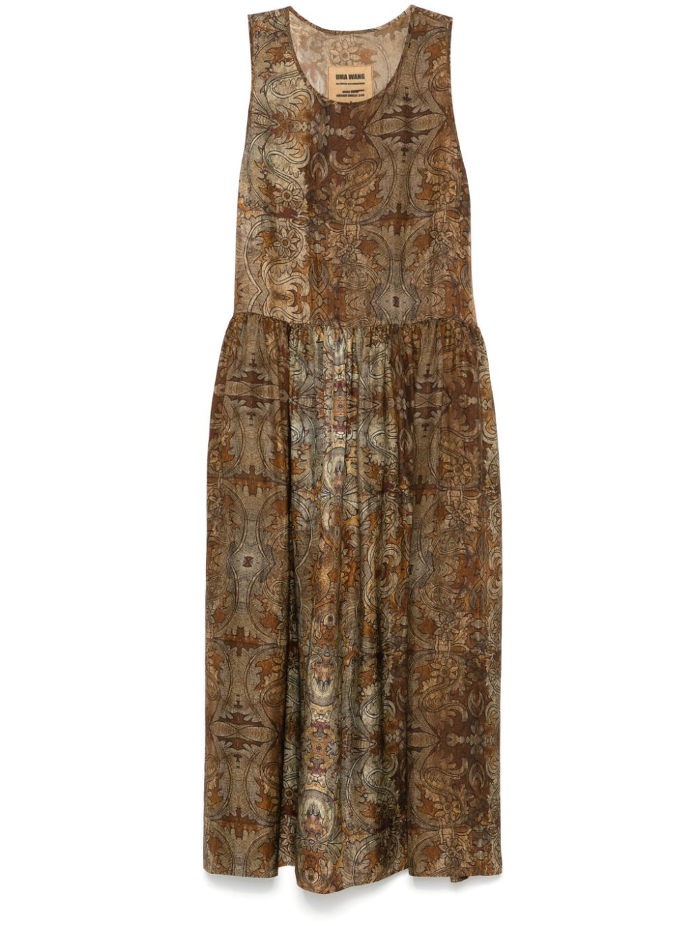 Uma Wang Ardal maxi-jurk Bruin