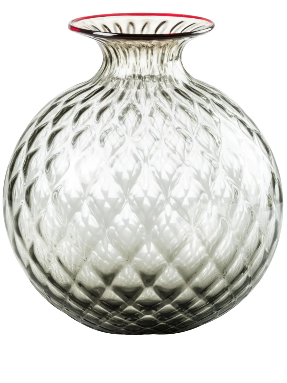 VENINI MONOFIORE BALLOTON VASE (24.5CM X 21.5CM)