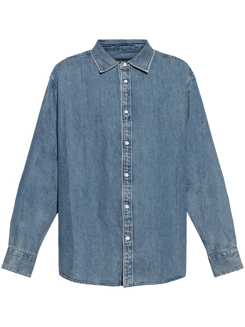 Rag & bone Button-up denim overhemd Blauw