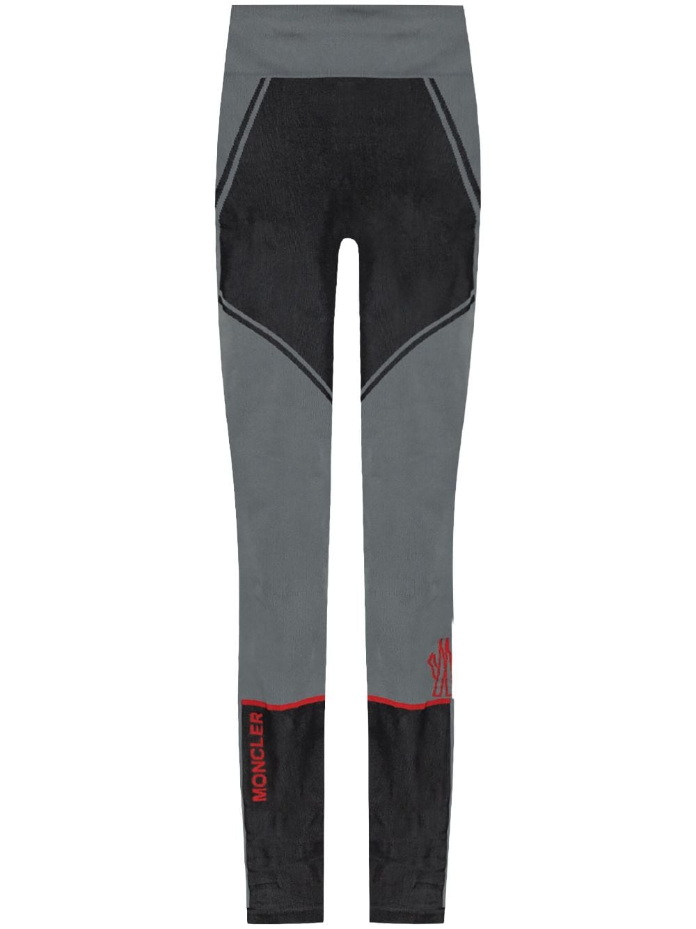 Shop Moncler Stretch-design Leggings In Grey