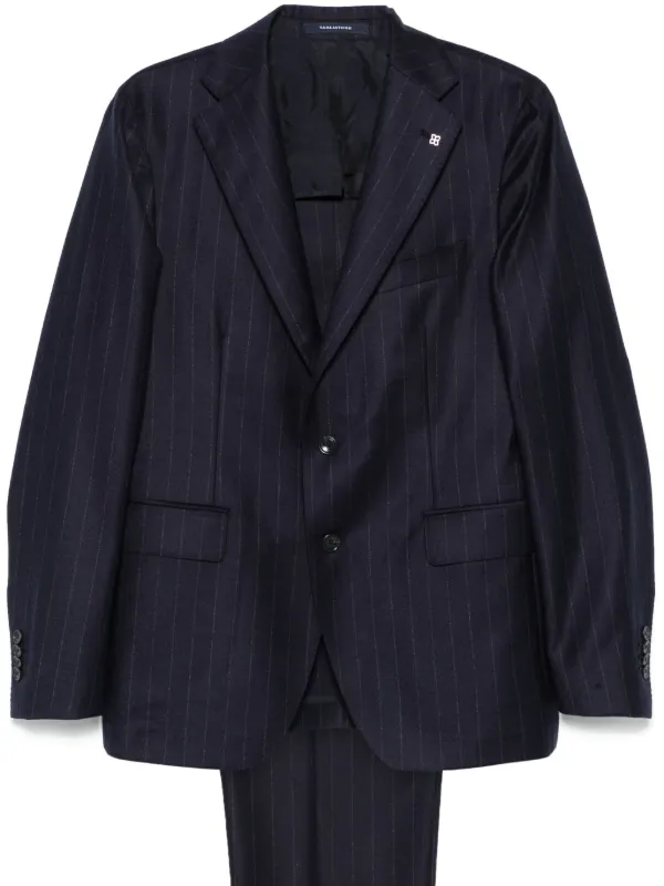 Tagliatore ストライプ スーツ | ブルー | FARFETCH JP