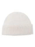 Drumohr cashmere beanie hat - White