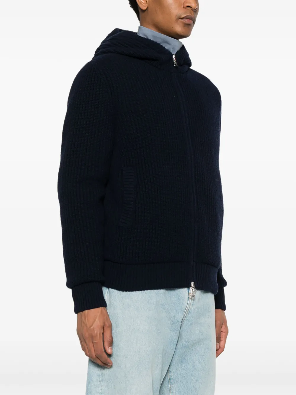 Moncler Padded Jacket In Blue