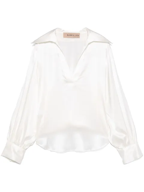 Blanca Vita satin blouse