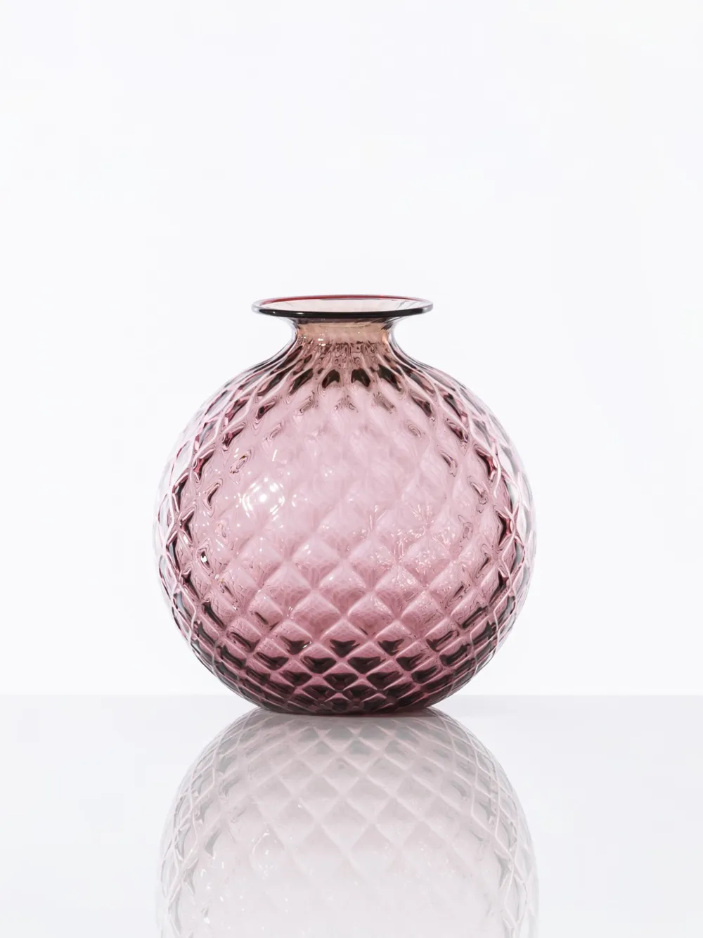 Venini Monofiore Balloton vase (16.5cm x 14cm) - Roze