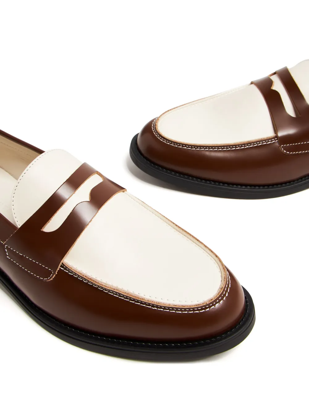 DUKE & DEXTER two-tone penny loafers | Image 2