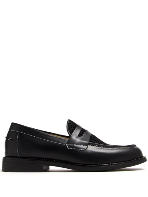 DUKE & DEXTER Wilde Rattan Penny loafers 