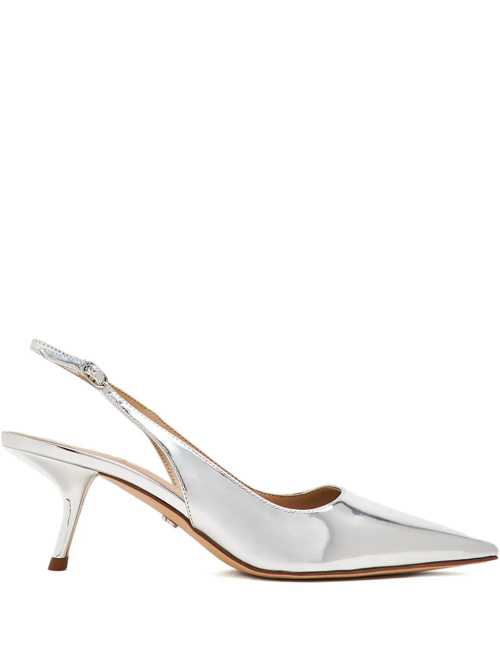 Sam Edelman Metallic slingbacks pumps Zilver