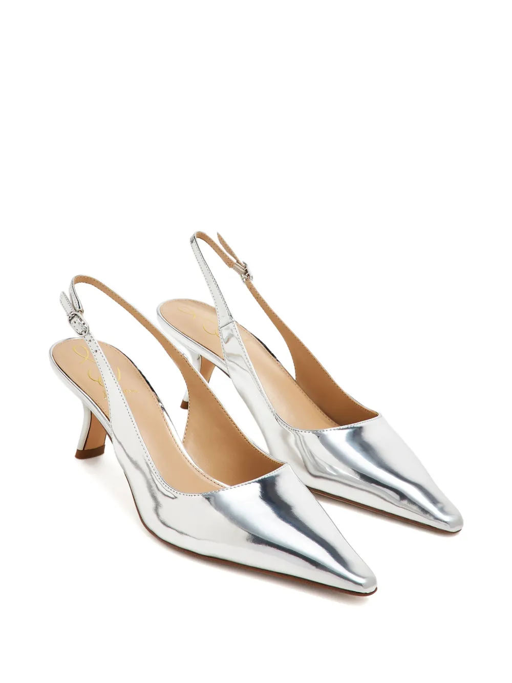 Sam Edelman Metallic slingbacks pumps Zilver