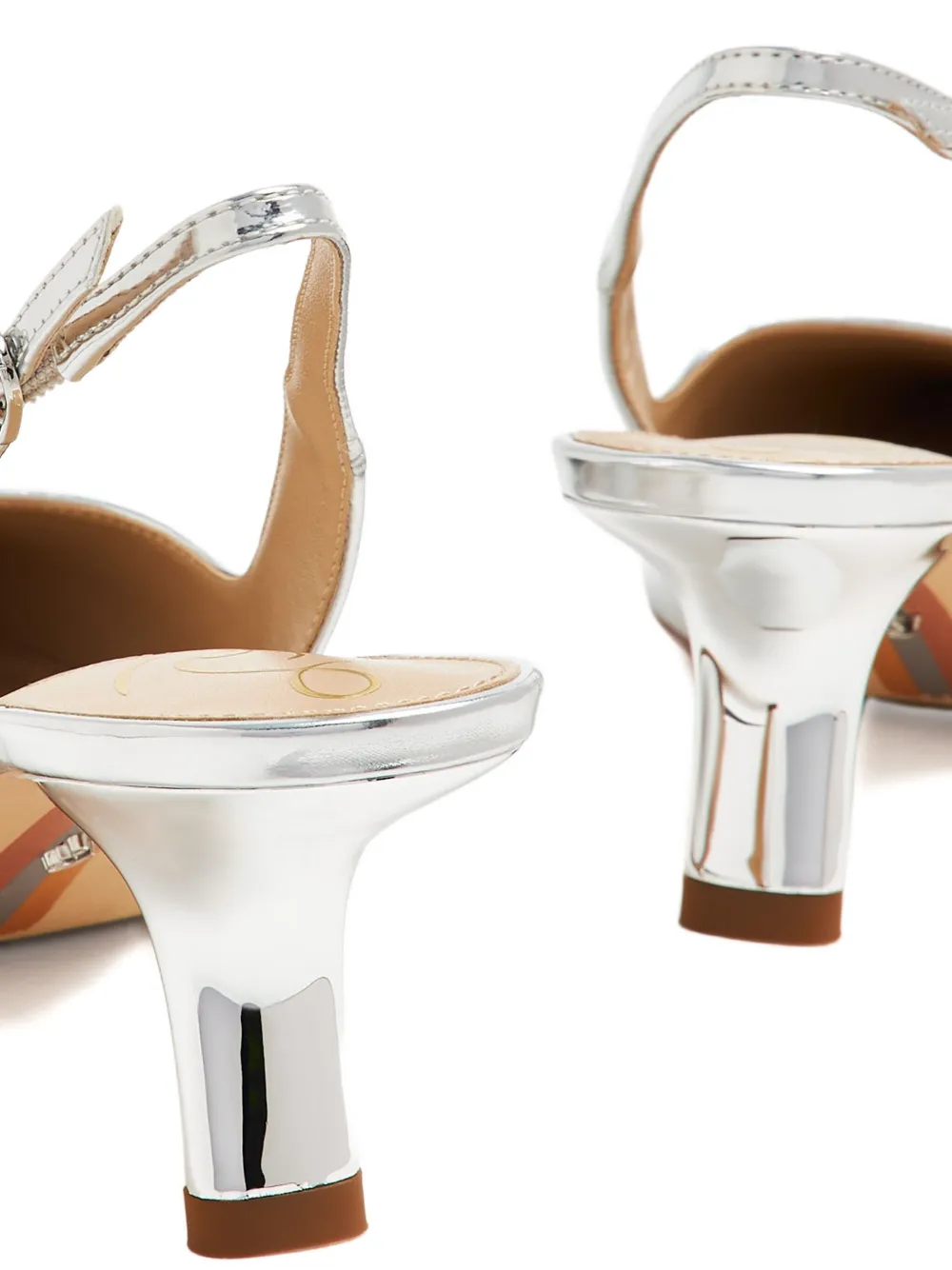 Sam Edelman Metallic slingbacks pumps Zilver