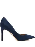 Sam Edelman 100mm Hazel suede pointed-toe pumps - Blue
