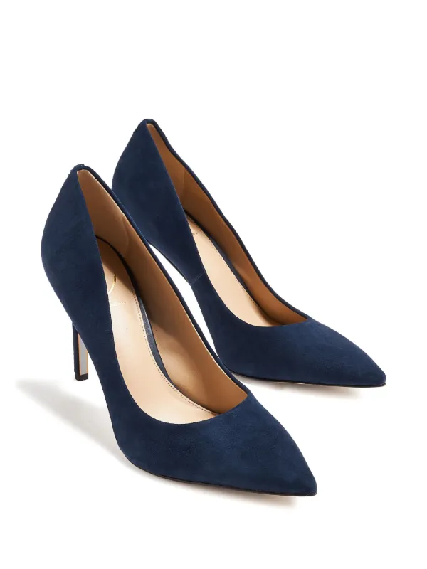 Sam Edelman 100mm Hazel Suede pointed-toe Pumps Blue FARFETCH IN