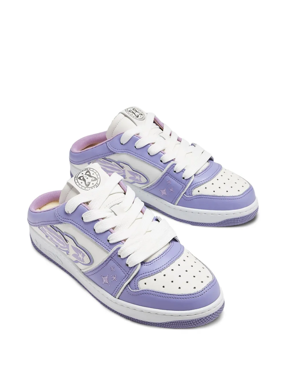 Enterprise Japan EJ Egg Rocket star-logo slip-on sneakers Purple