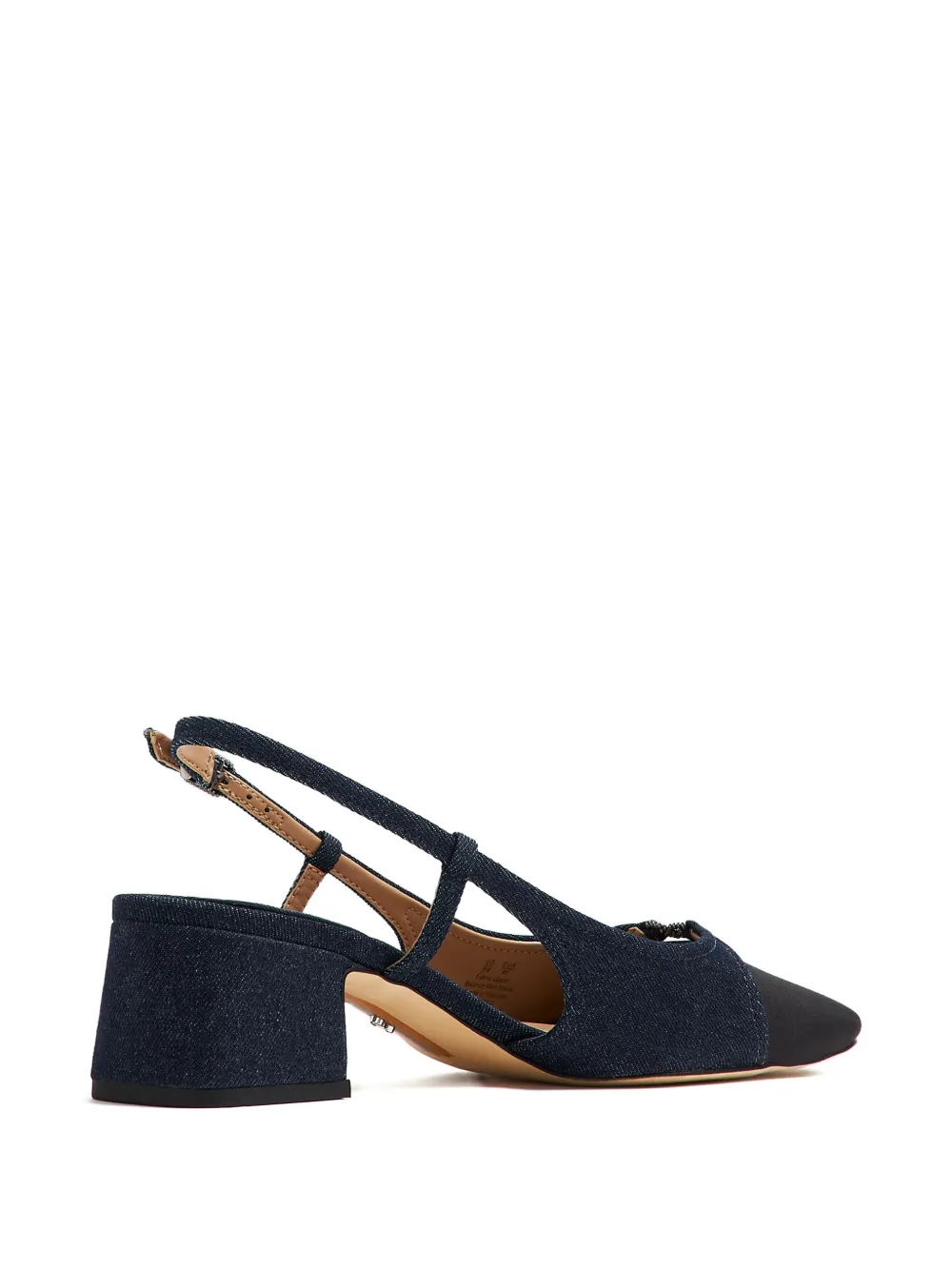 Sam Edelman Denim slingback pumps met vlakken Blauw