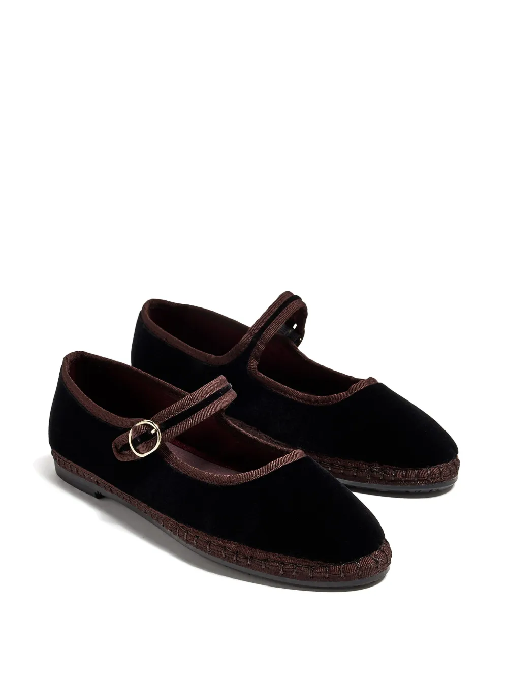 Flabelus Sethe Ballet Flats In Black