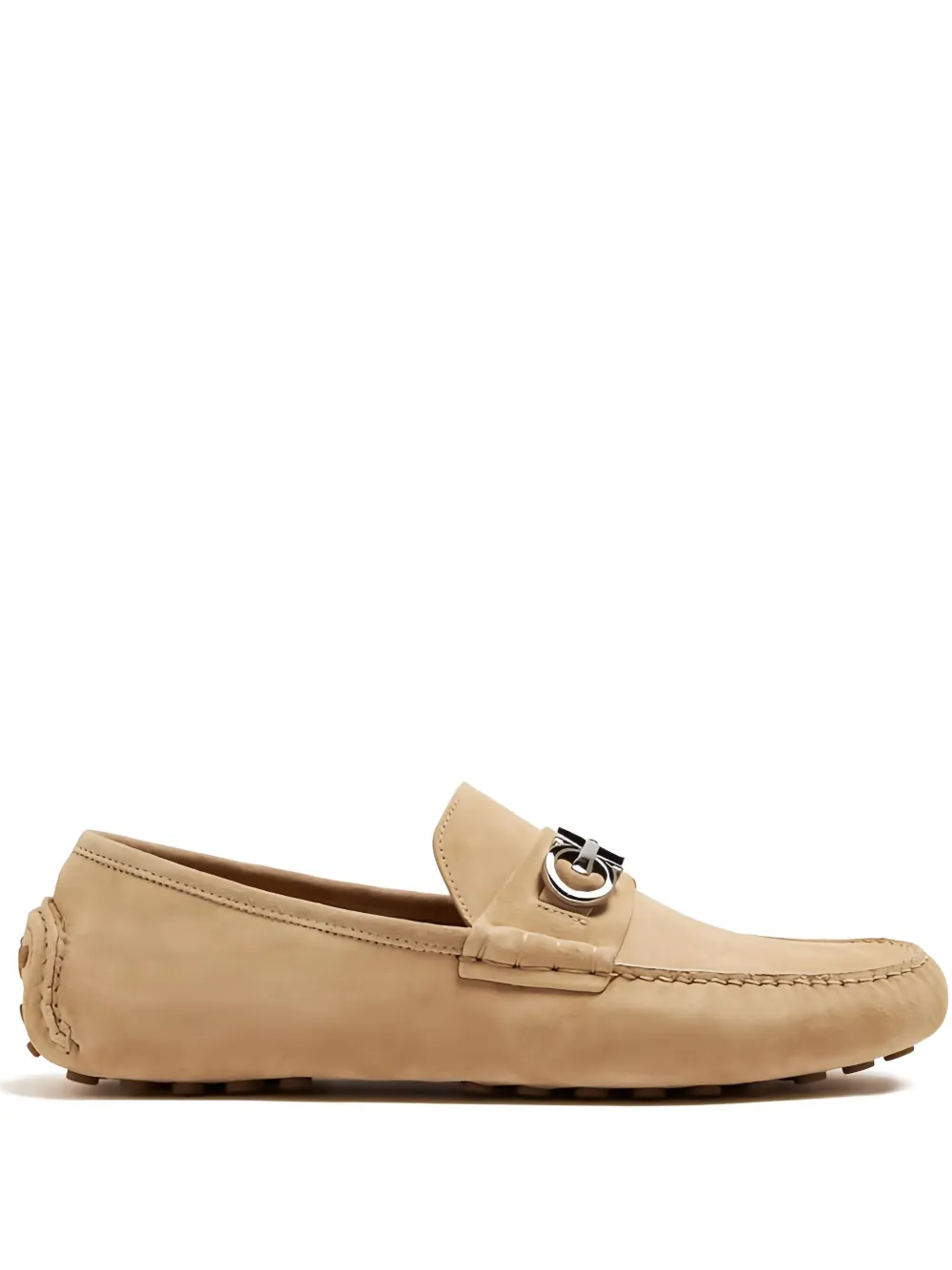 Ferragamo Gancini leather loafers | Neutrals | Image 1
