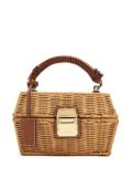 STAUD woven-wicker basket bag - Neutrals