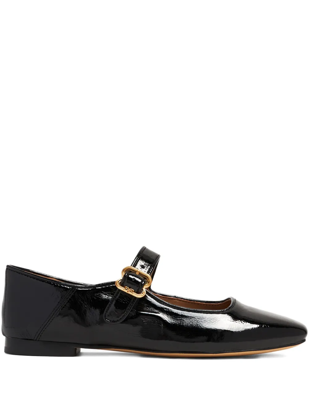 Sam Edelman Michaela buckled ballet flats 2 BLACK