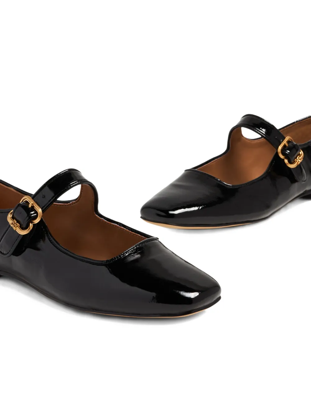 Sam Edelman Michaela Buckled Ballet Flats In Black