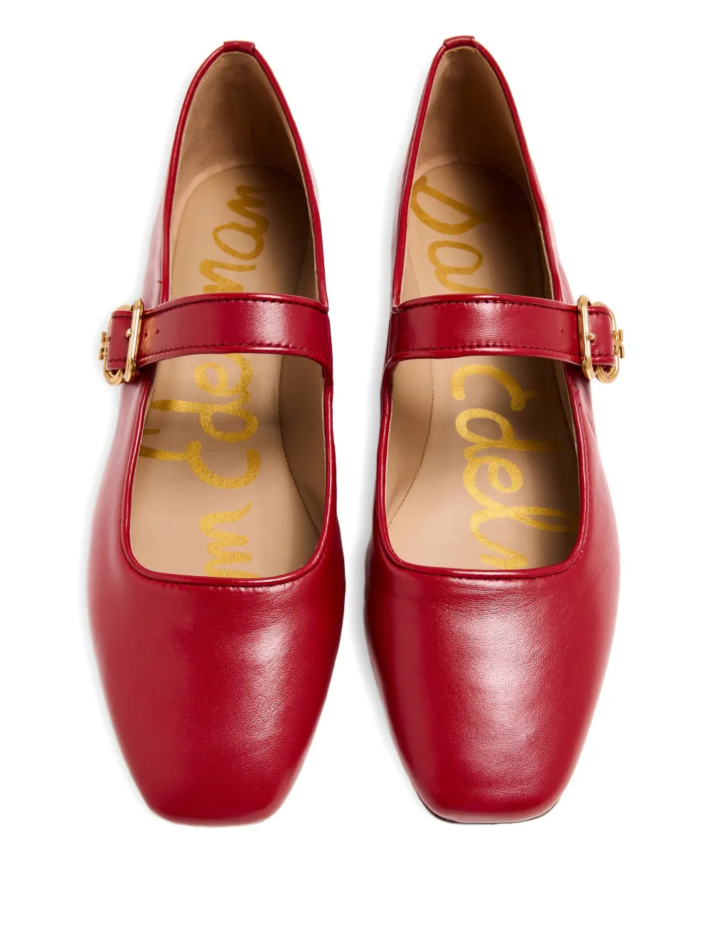 Sam Edelman Michaela buckle-strap ballet flats Red