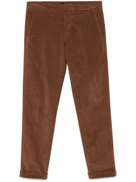 Fay slim-fit gabardine trousers