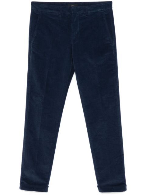 Fay slim-fit gabardine trousers