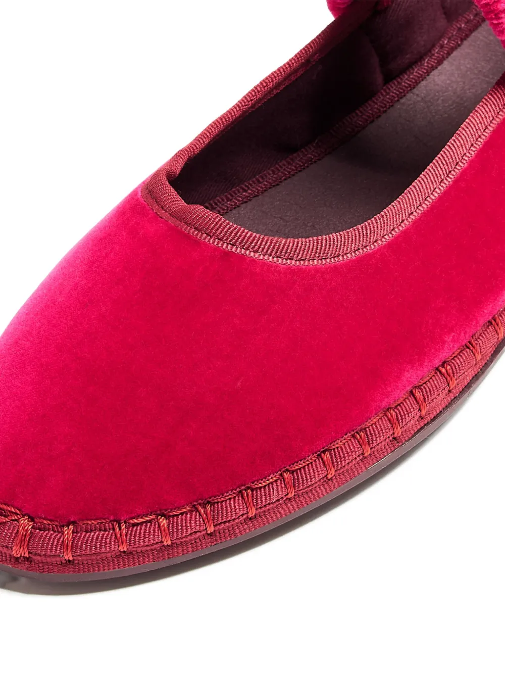 Flabelus Mafalda Elasticated-strap Ballet Flats In Pink