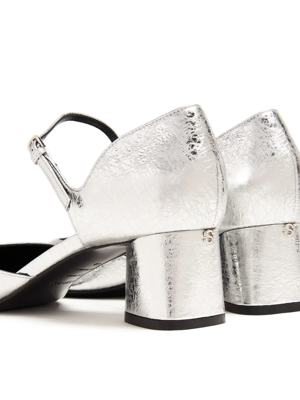 Sergio Rossi 50mm SR Pilier pumps Silver