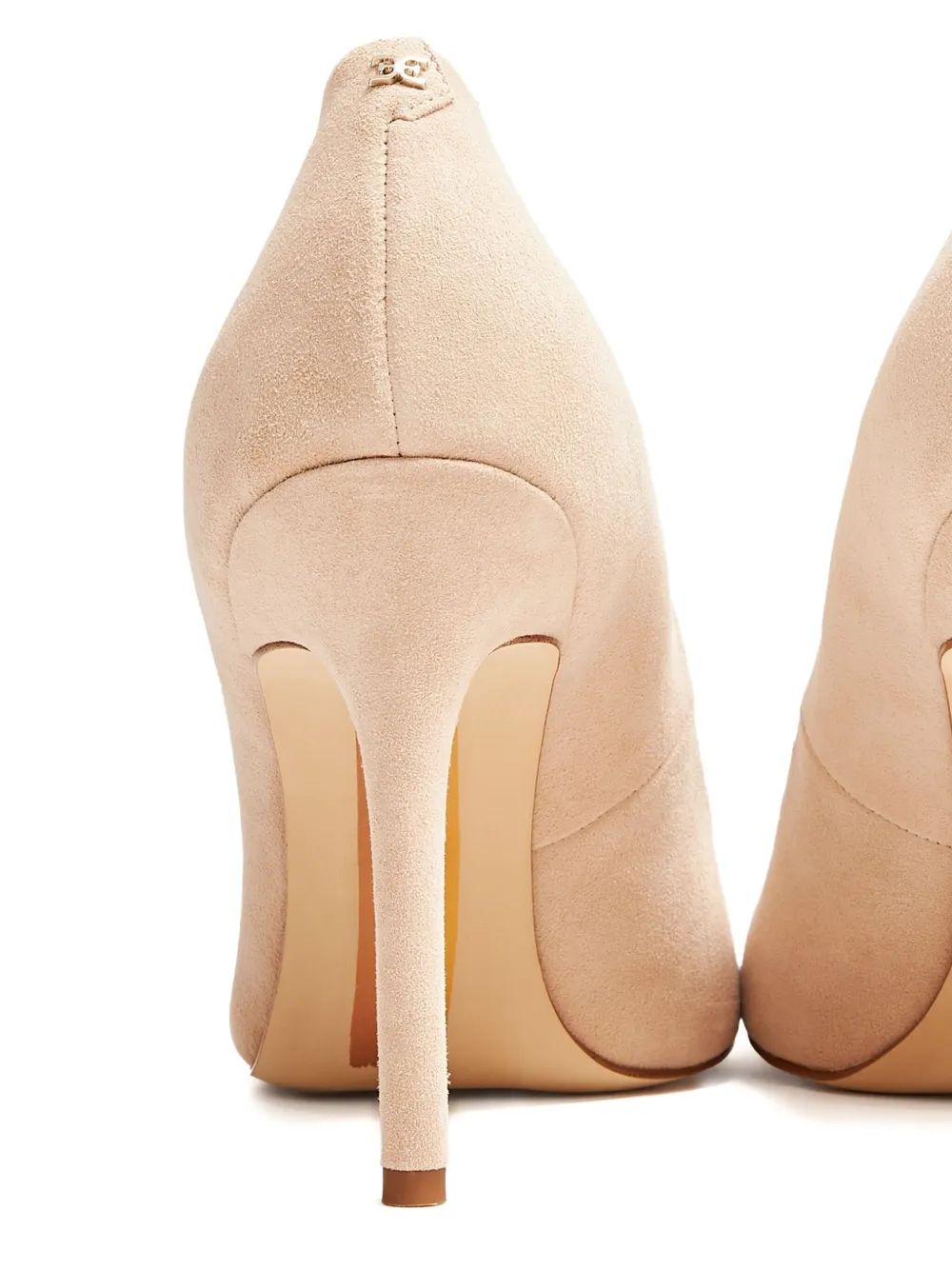 Sam Edelman Suède hakken met puntige neus Beige