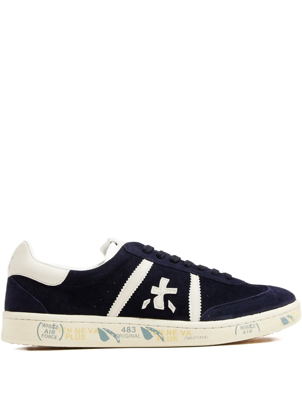 Premiata baskets en daim à lacets | bleu | Image 1
