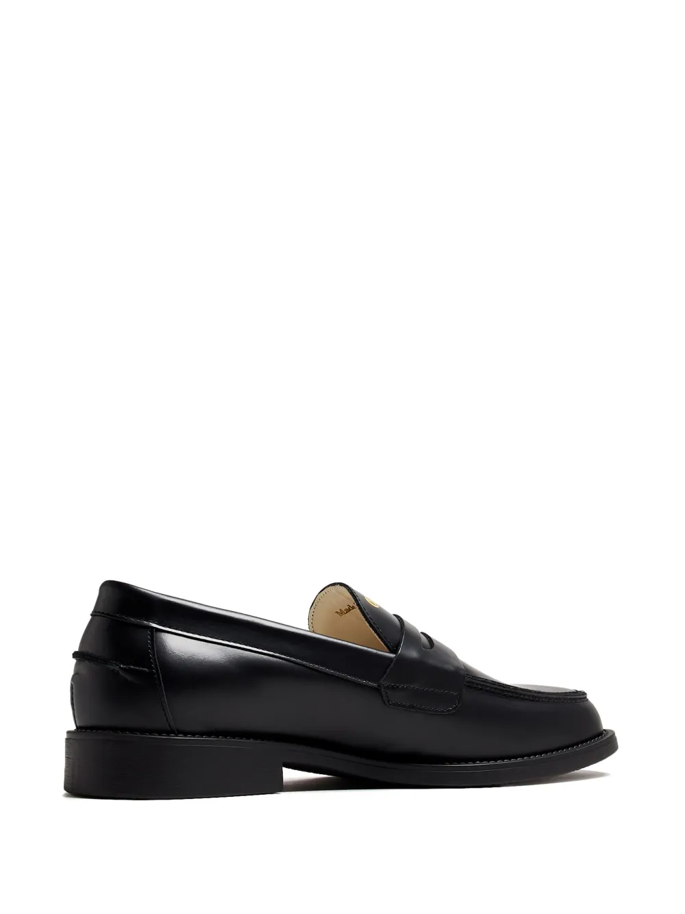 DUKE & DEXTER blackletter-print penny loafers