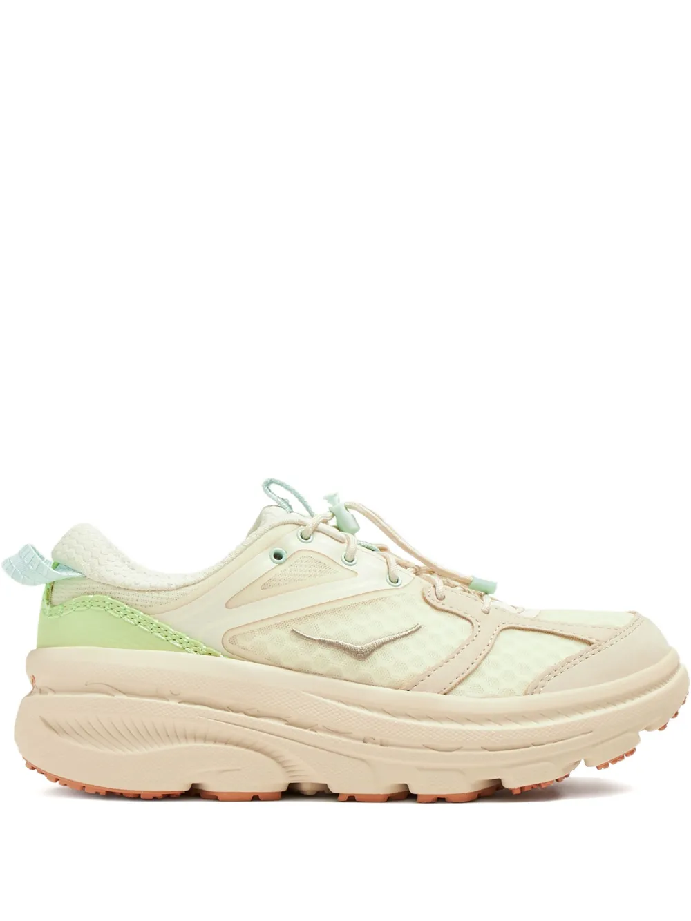 HOKA Bondi B3LS panelled sneakers Neutrals