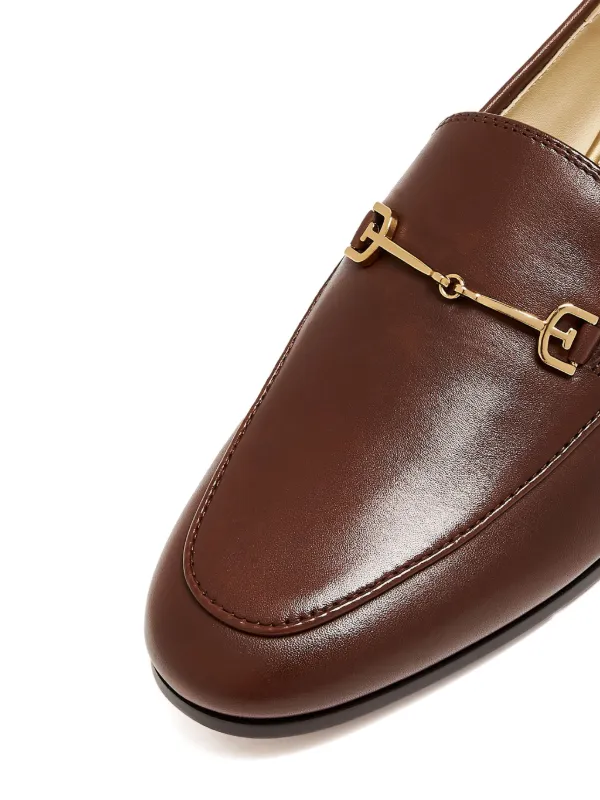 Sam Edelman chain-detail Leather Loafers | Brown | FARFETCH display picture 3