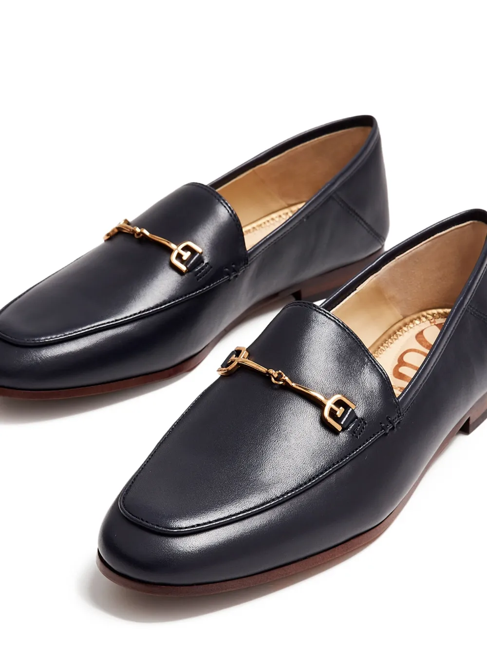 Sam Edelman Navy leren loafers Zwart