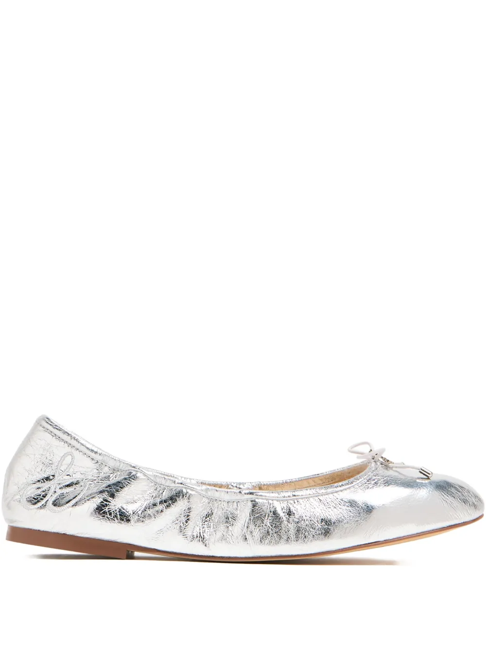 Sam Edelman leather ballet flats Silver